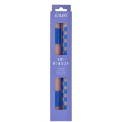 Butlers ART BOUGIE Stabkerze Checker 2er-Set Sale