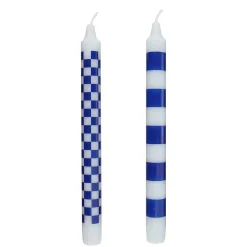 Butlers ART BOUGIE Stabkerze Checker 2er Set Best