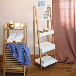 Butlers BIG BAMBOO Regal mit Wäschekorb Best