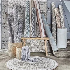 Butlers COLOUR CLASH In-/Outdoorteppich Circles Hot