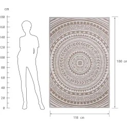 Butlers COLOUR CLASH In-/Outdoorteppich Circles Hot