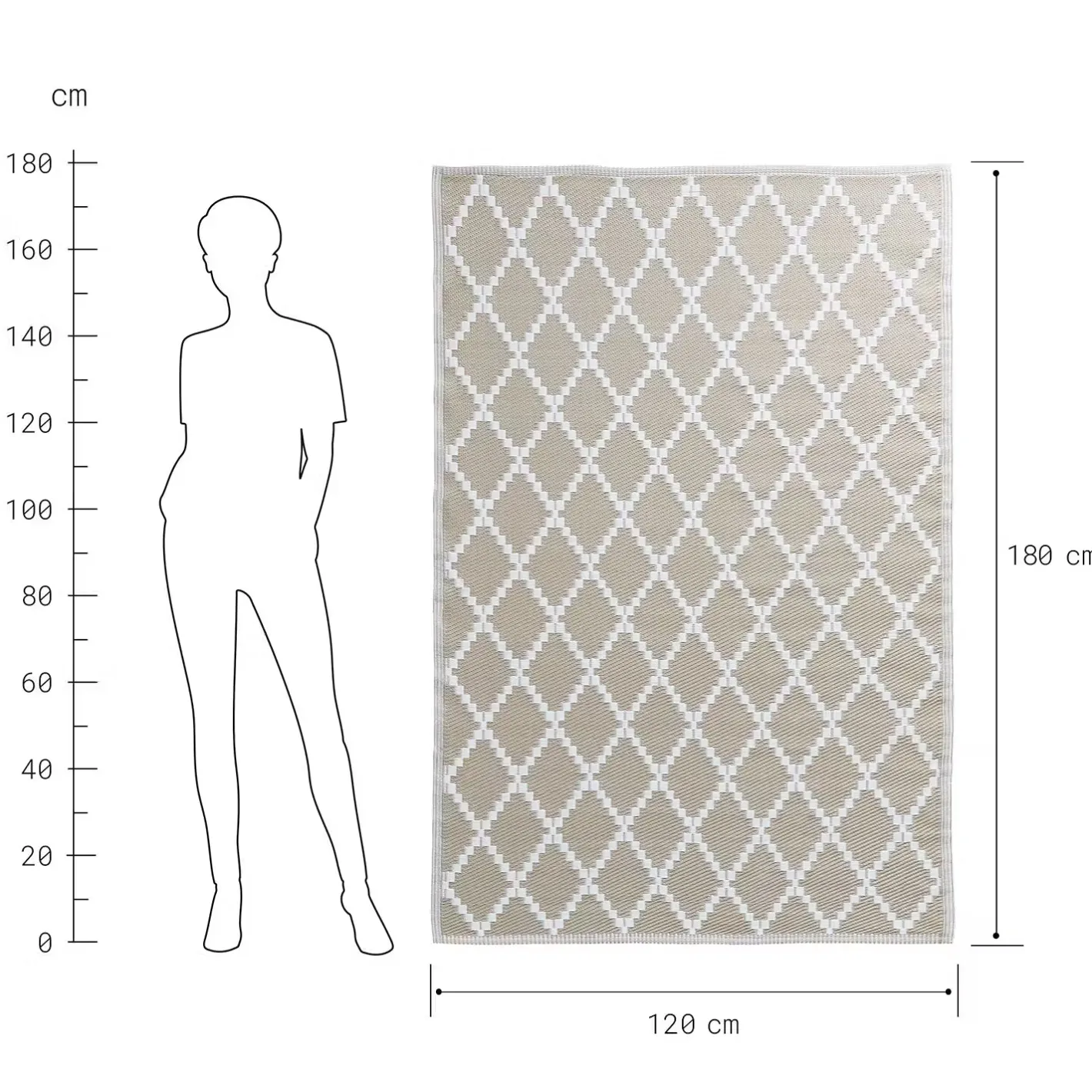Butlers COLOUR CLASH In-/Outdoorteppich Rauten Online
