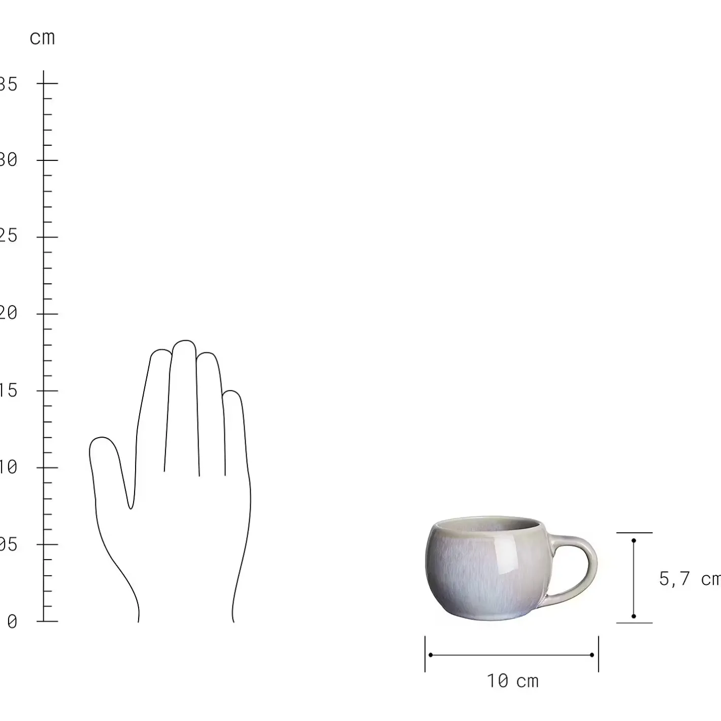 Butlers COTTAGE Espressotasse 6er-Set Hot