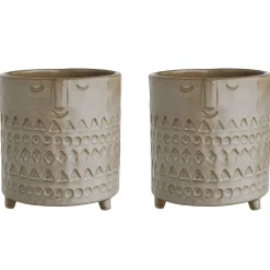 Butlers ETHNO Blumentopf 2er-Set Hot