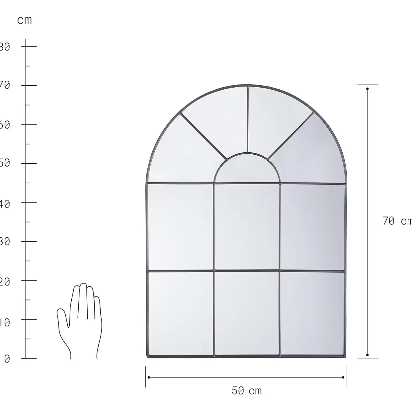Butlers FINESTRA Fensterspiegel Discount