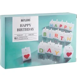 Butlers HAPPY BIRTHDAY Kerzen-Set 6er-Set Clearance