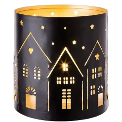 Butlers LUMINOUS Windlicht Häuser