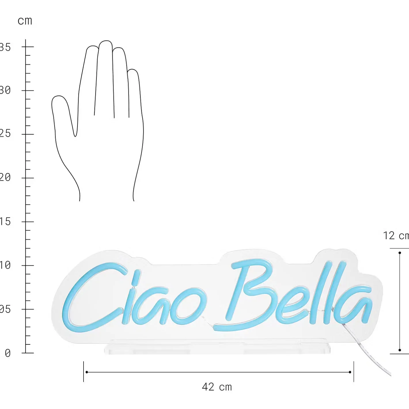 Butlers NEON VIBES LED-Leuchte Ciao Bella Discount