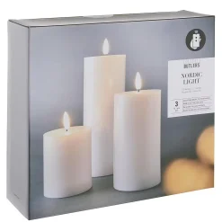 Butlers NORDIC LIGHT LED-Kerzen-Set 4-tlg. Outlet
