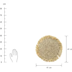 Butlers RAFFIA Platzset 4er-Set Hot