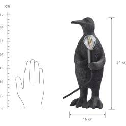 Butlers RINALDO Tischleuchte Pinguin New