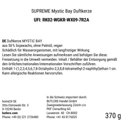 Butlers SUPREME Duftkerze Mystic Bay Outlet