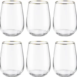 Butlers TOUCH OF GOLD Trinkglas 6er-Set Discount