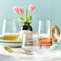 Butlers TOUCH OF GOLD Trinkglas 6er-Set Discount