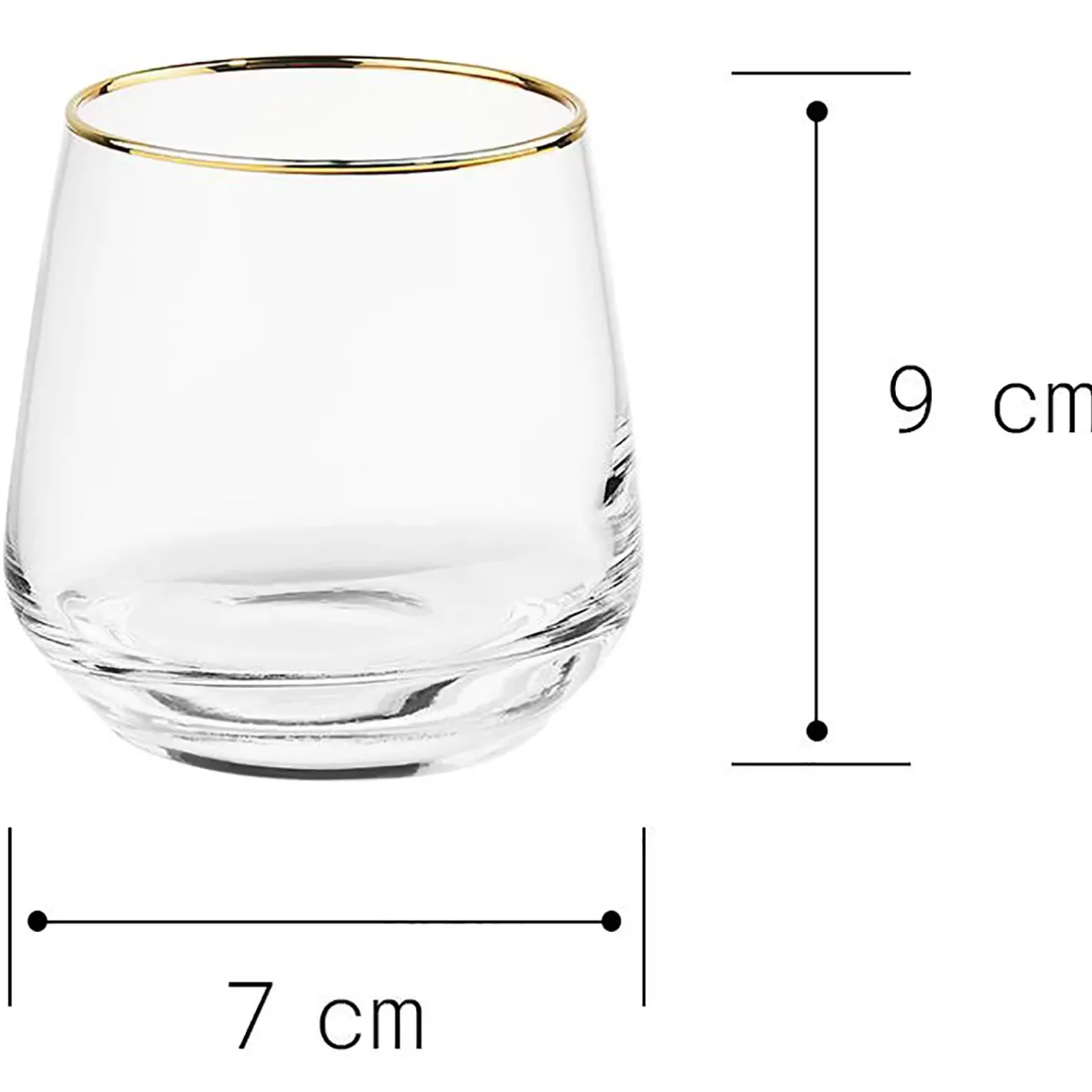 Butlers TOUCH OF GOLD Wasserglas 6er-Set New